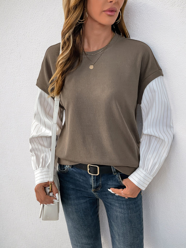 Women Colourblocked Sweatshirt