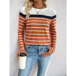 Striped Round Neck Top