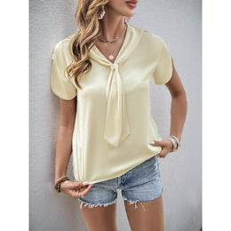 Women Tie-Up Neck Regular Top