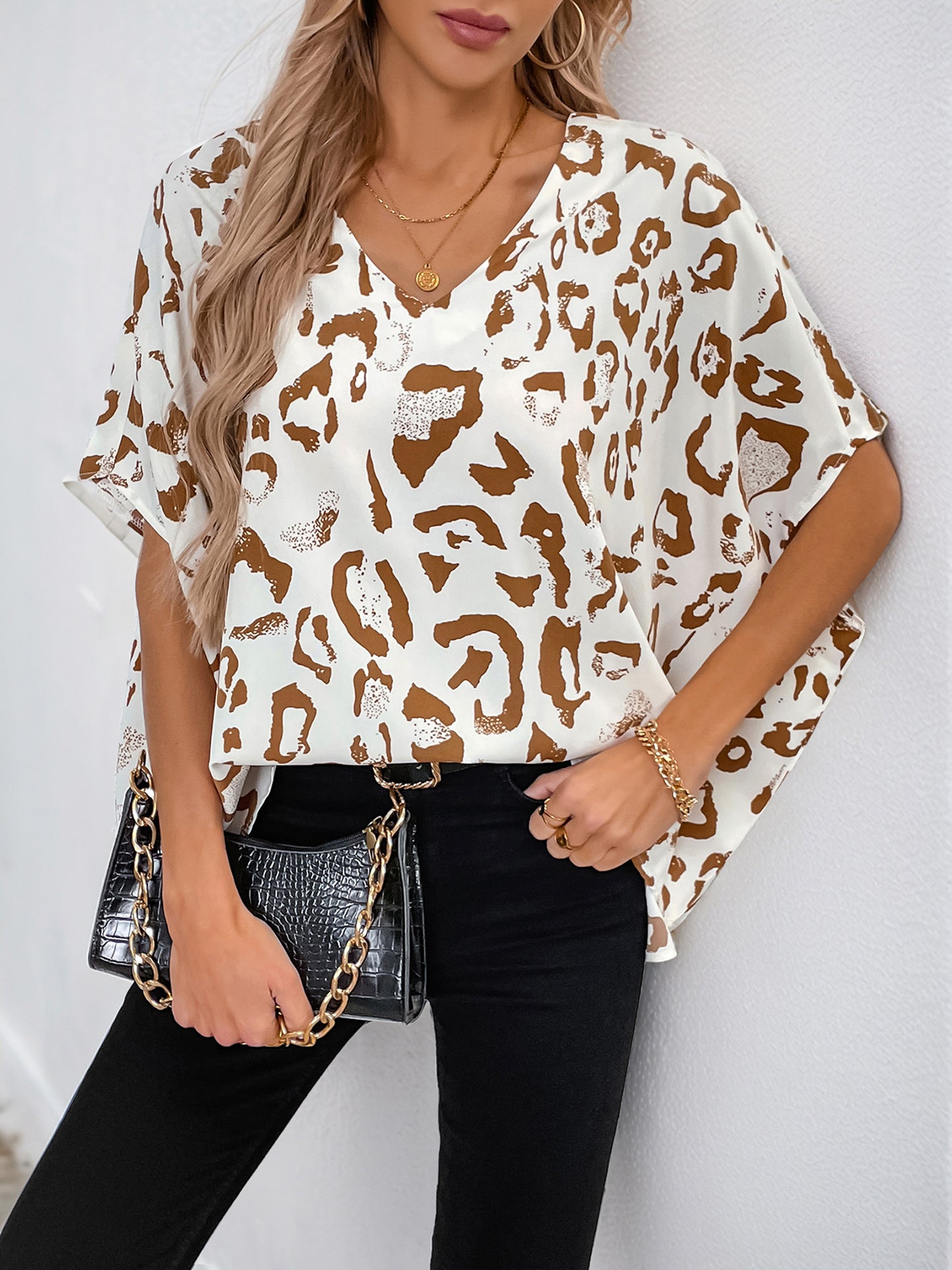 Printed Peplum Top