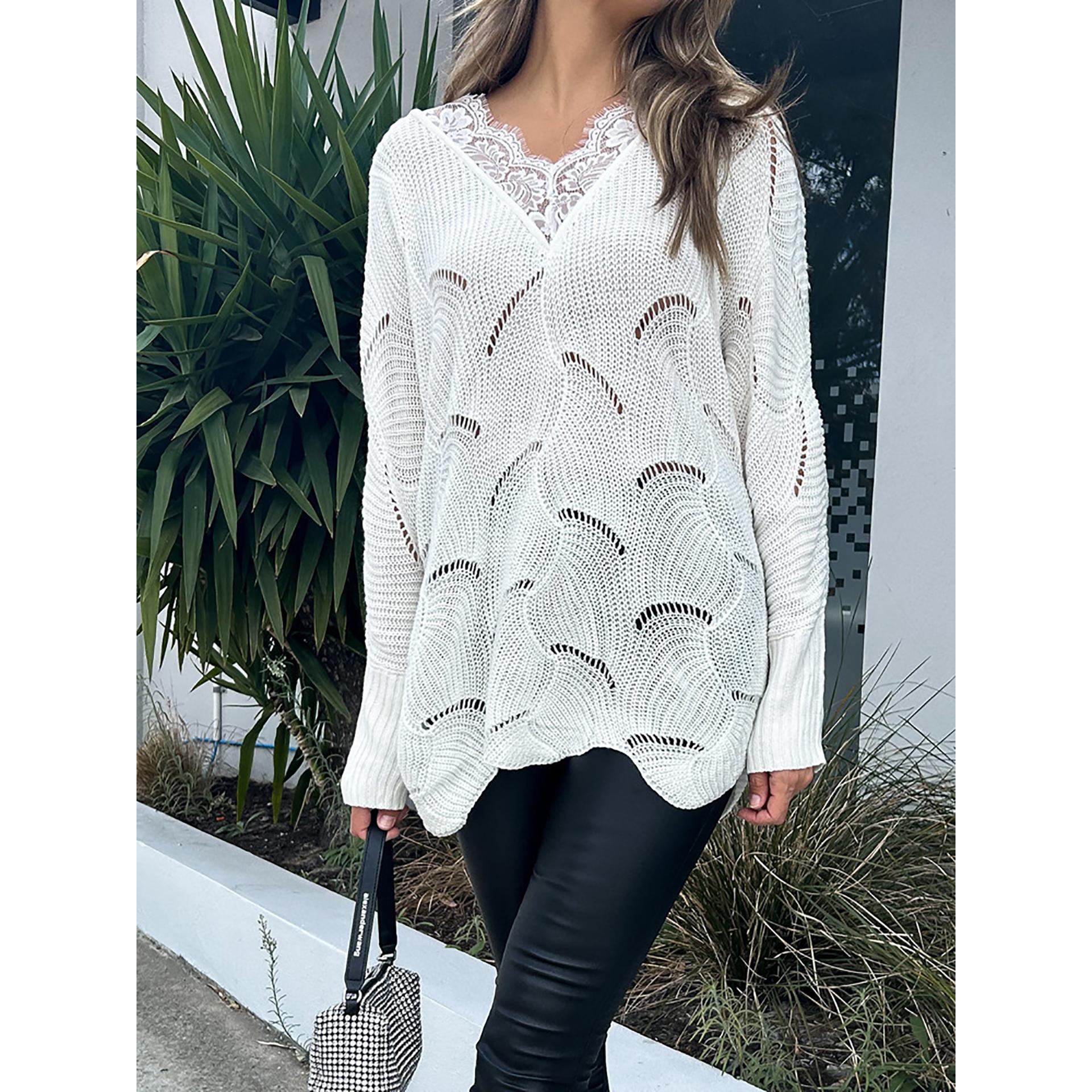 Women Longline Pullover Sweater