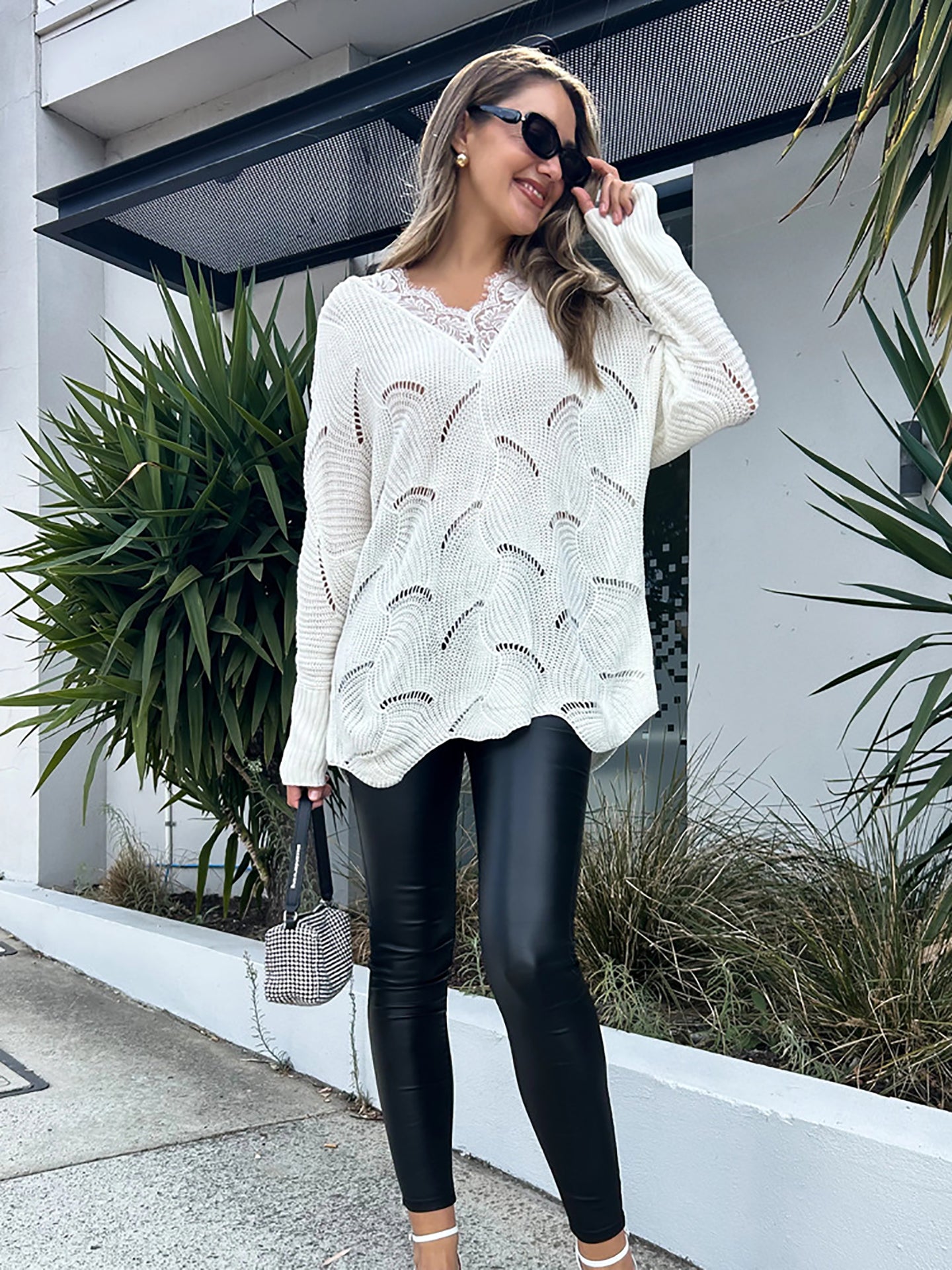 Women Longline Pullover Sweater