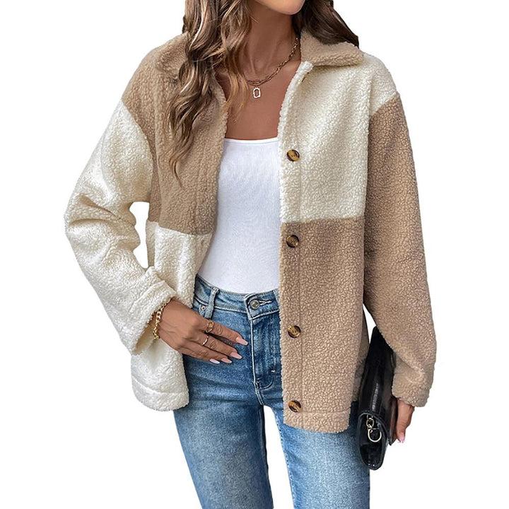 Women Spread Collar Colourblocked Tailored Jacket