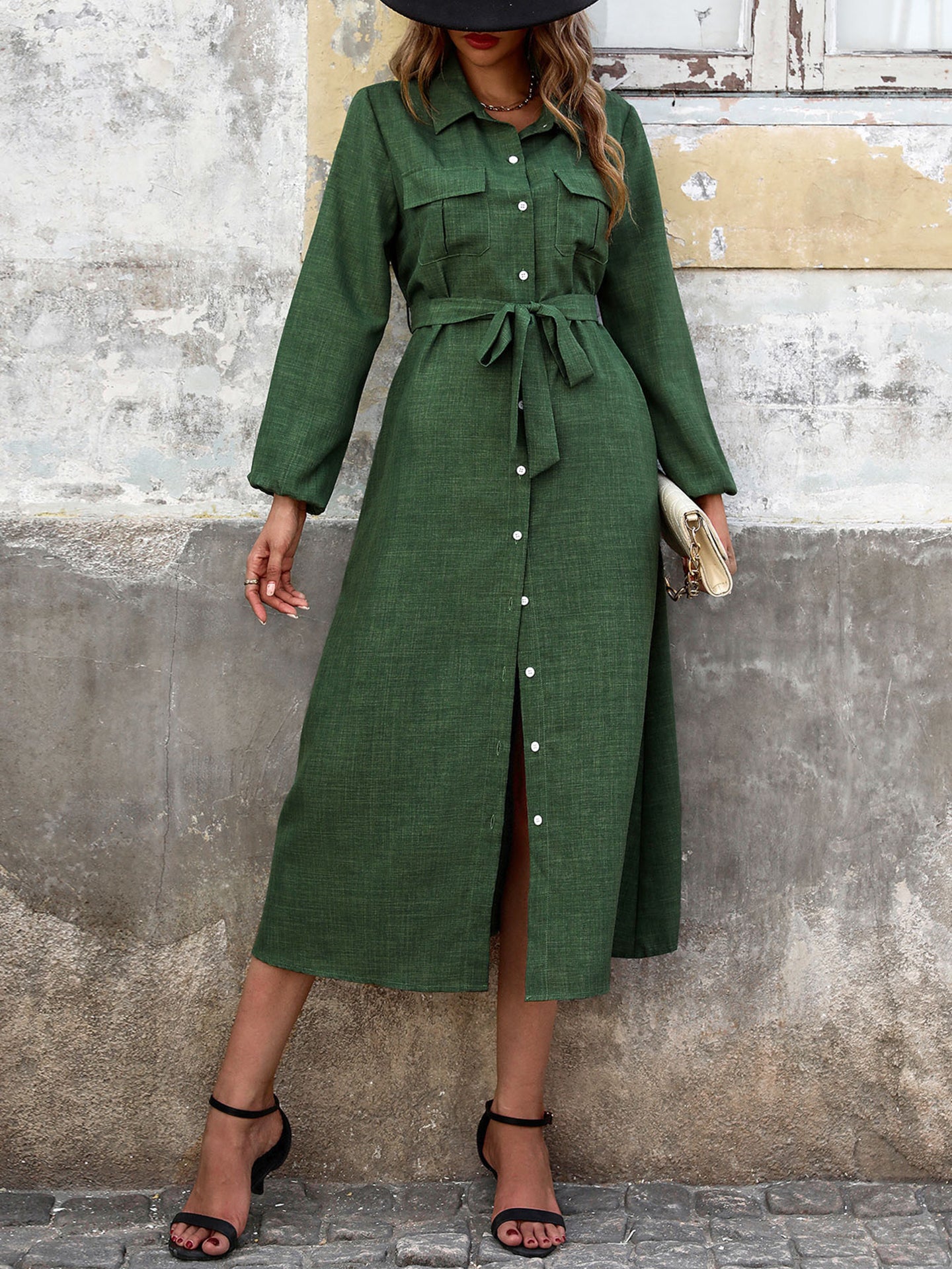 Shirt Midi Dress
