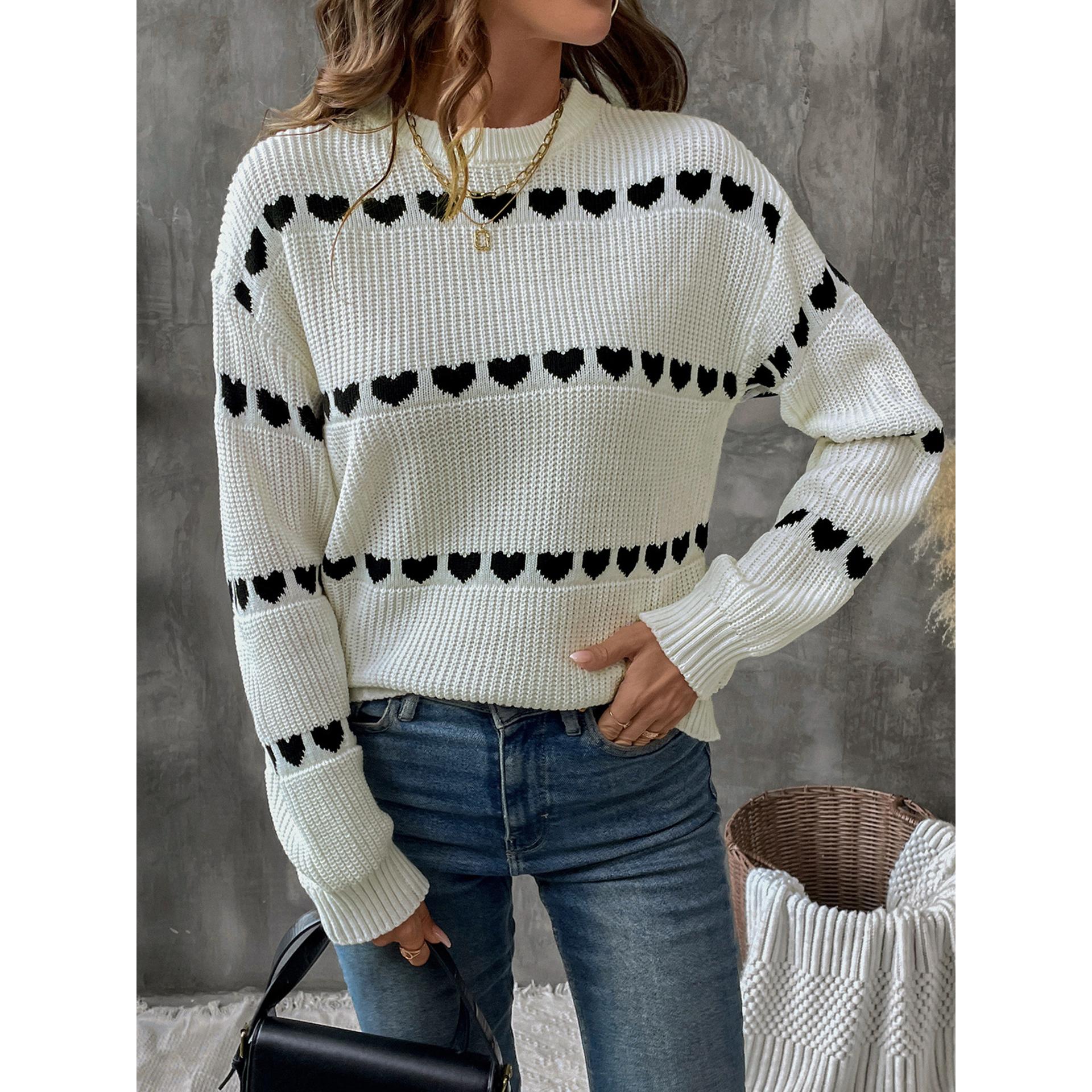 Women Printed Pullover Sweater