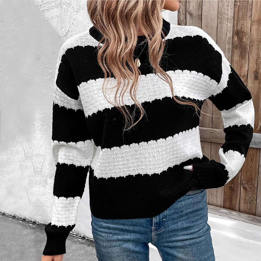 Women Colourblocked Pullover Sweaters