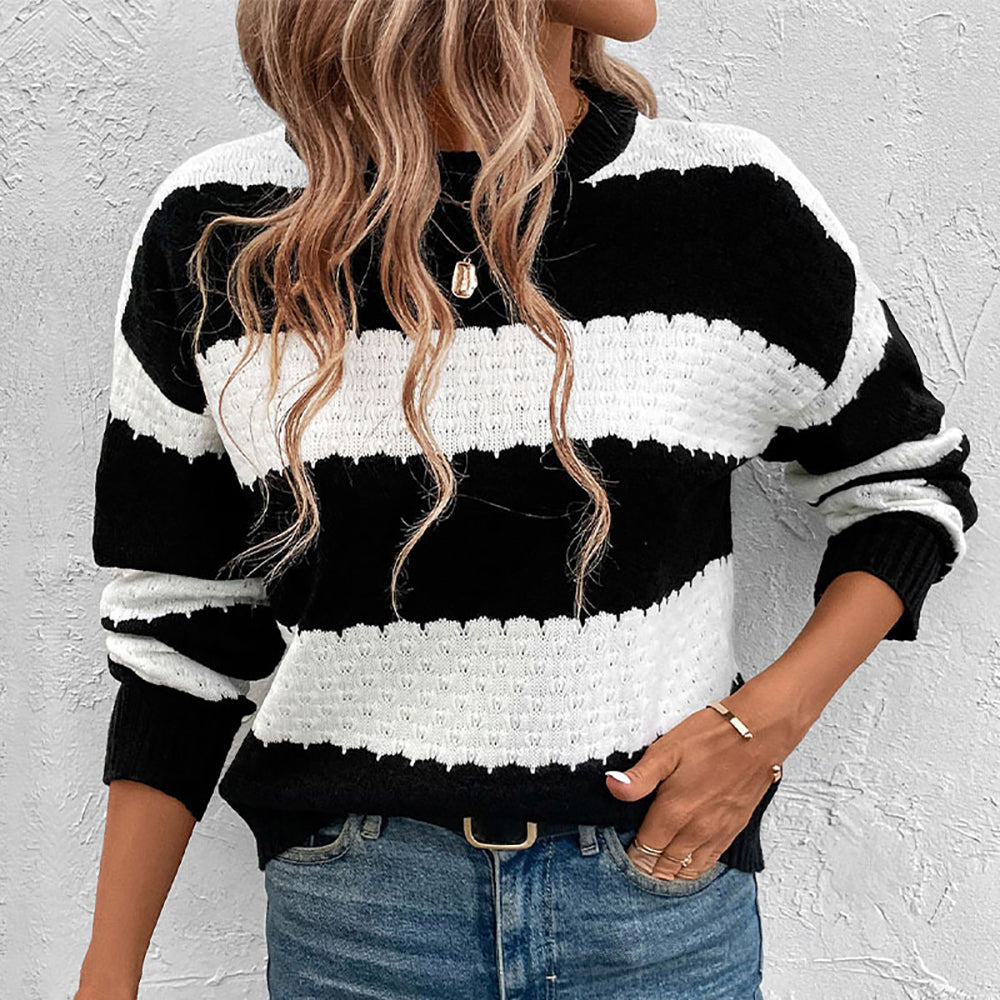 Women Colourblocked Pullover Sweaters
