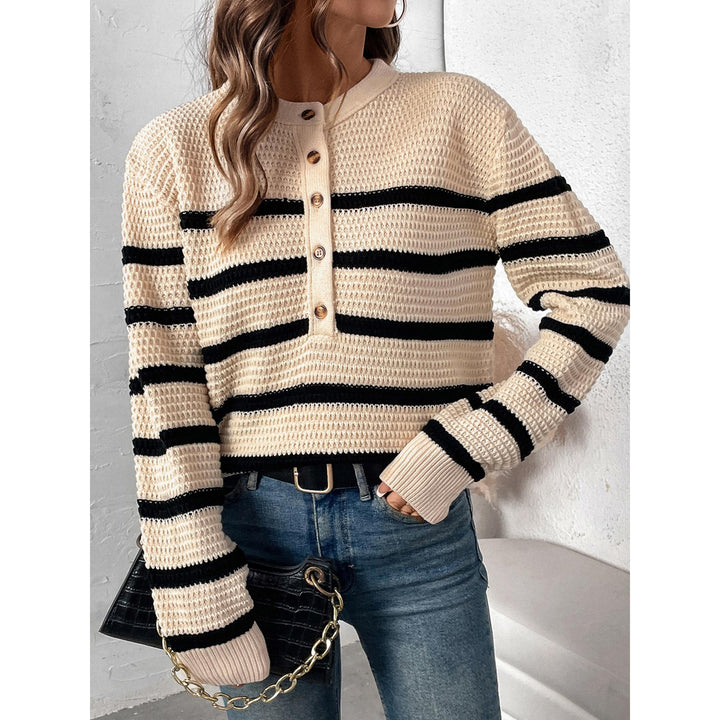 Women Self Design Cable Knit Pullover