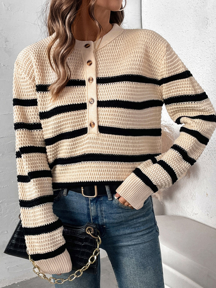 Women Self Design Cable Knit Pullover