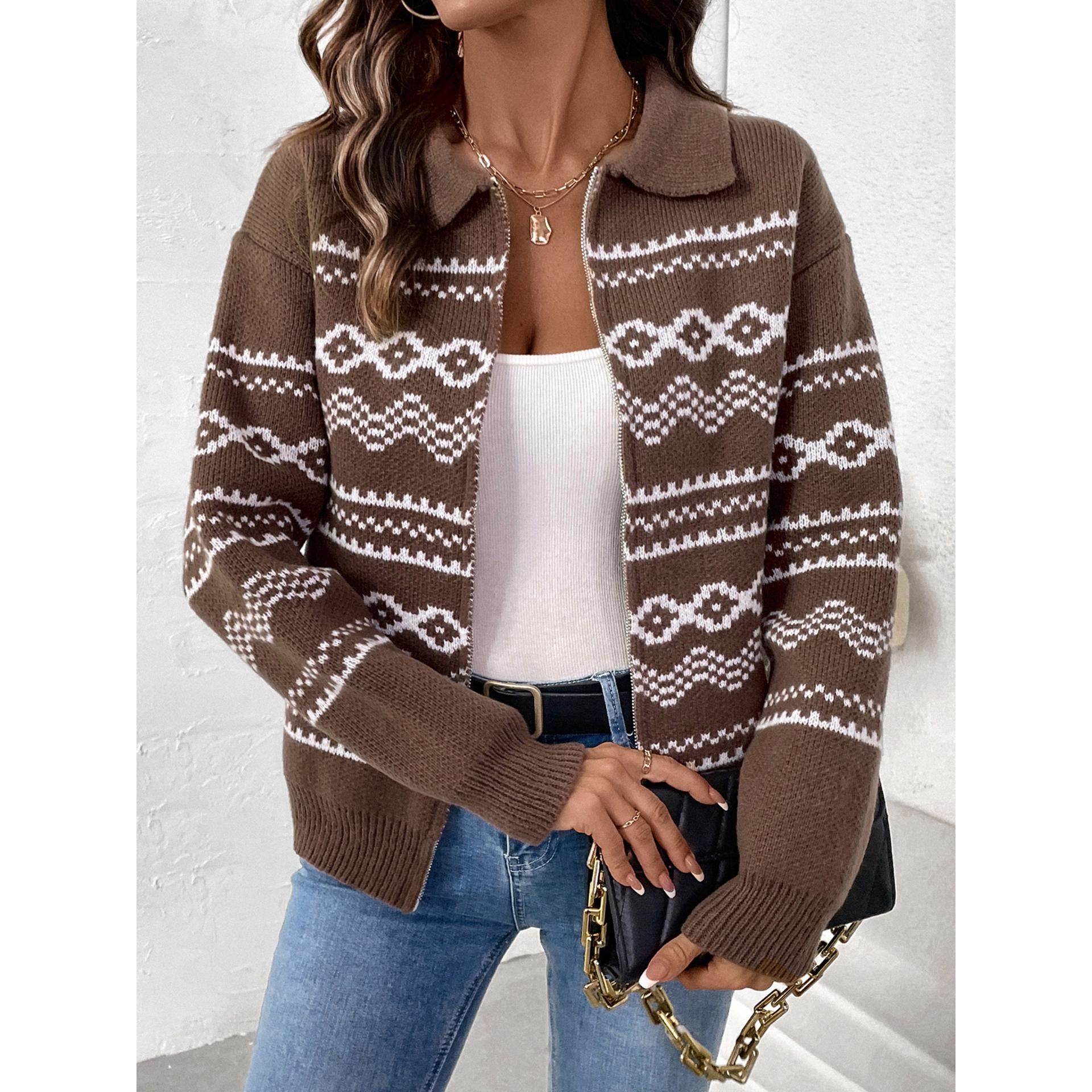 Women Printed Spread Collar Tailored Jacket
