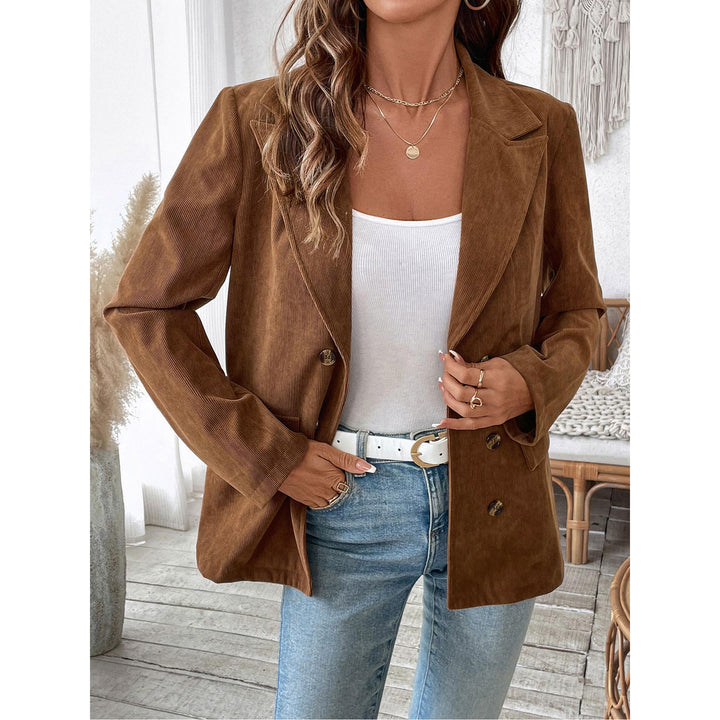 Women Spread Collar Tailored Jacket