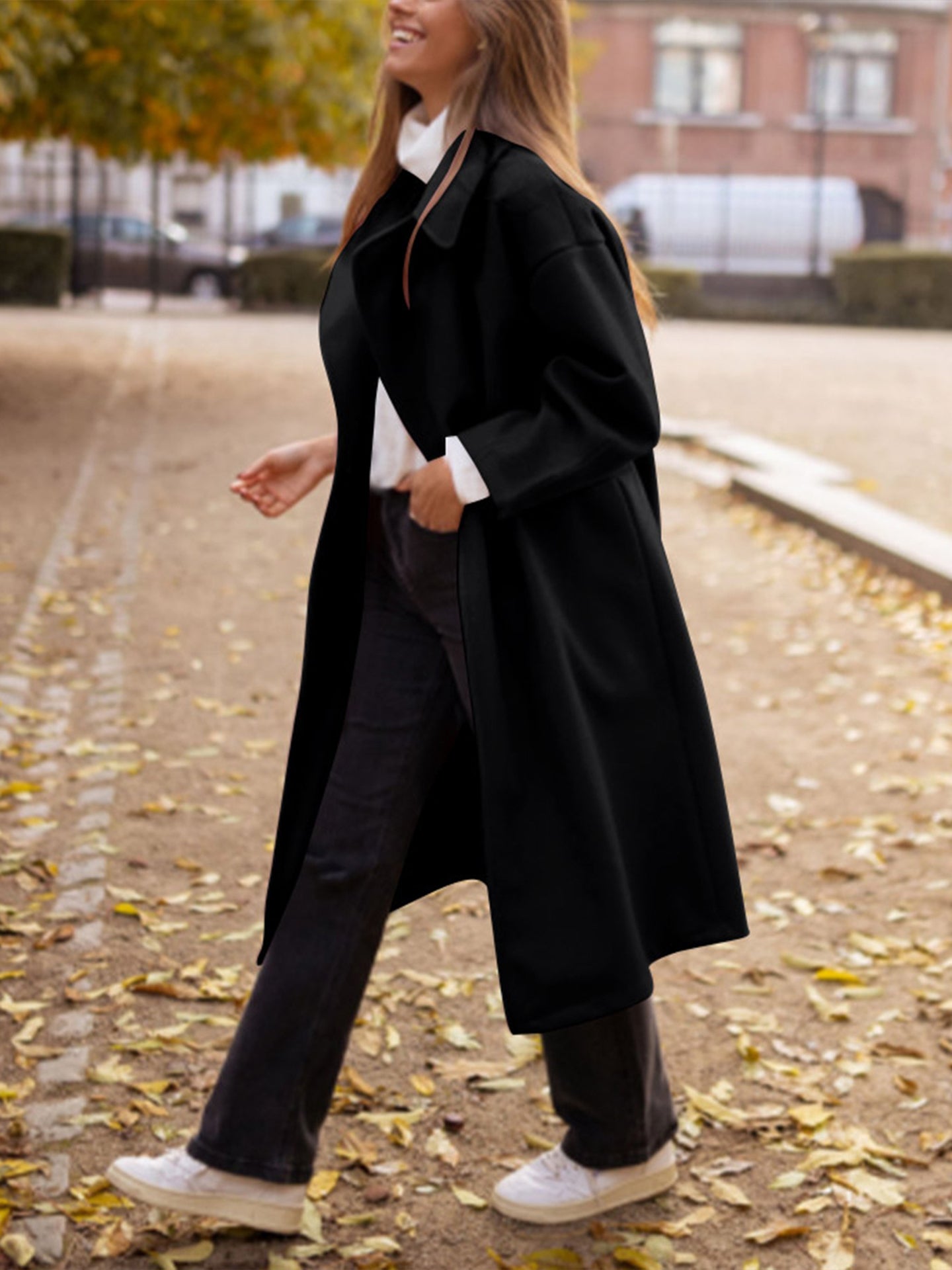 Women Single-Breasted Overcoat