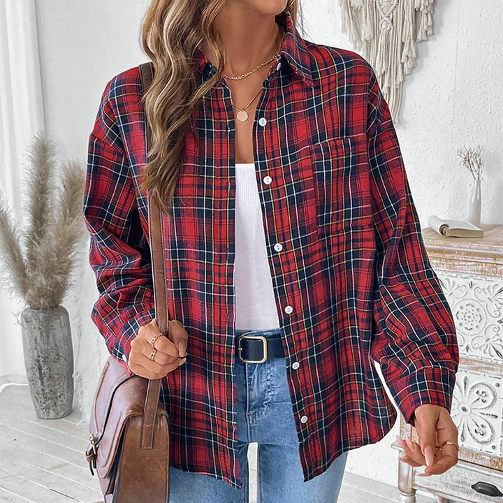 Women Tartan Checks Opaque Checked Casual Shirt