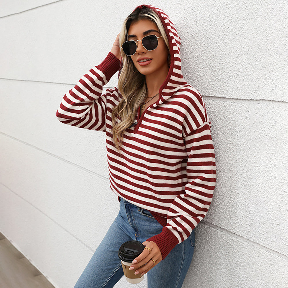Women Striped Pullover