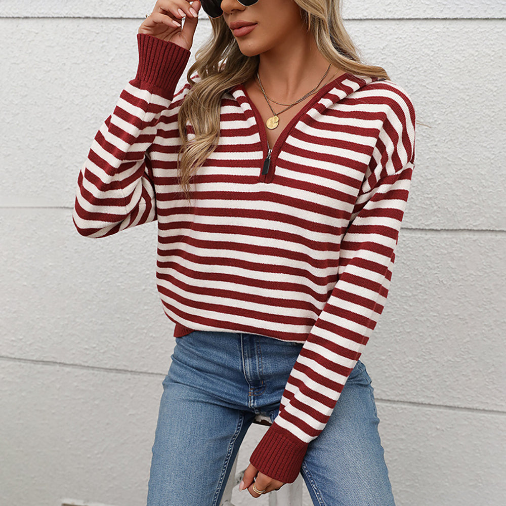 Women Striped Pullover