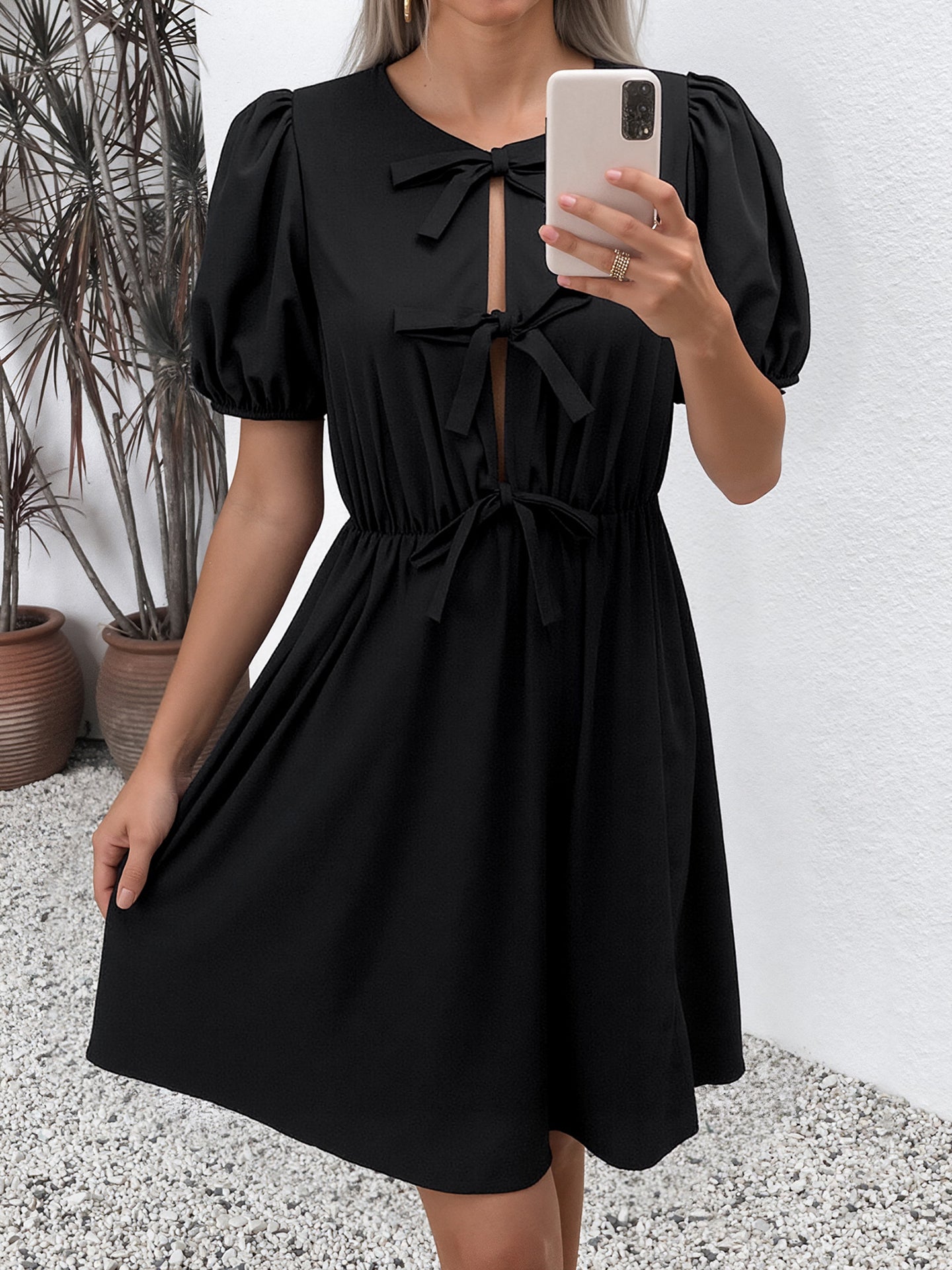Striped Fit and Flare Dress