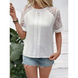 Women Solid Self Design Regular Top