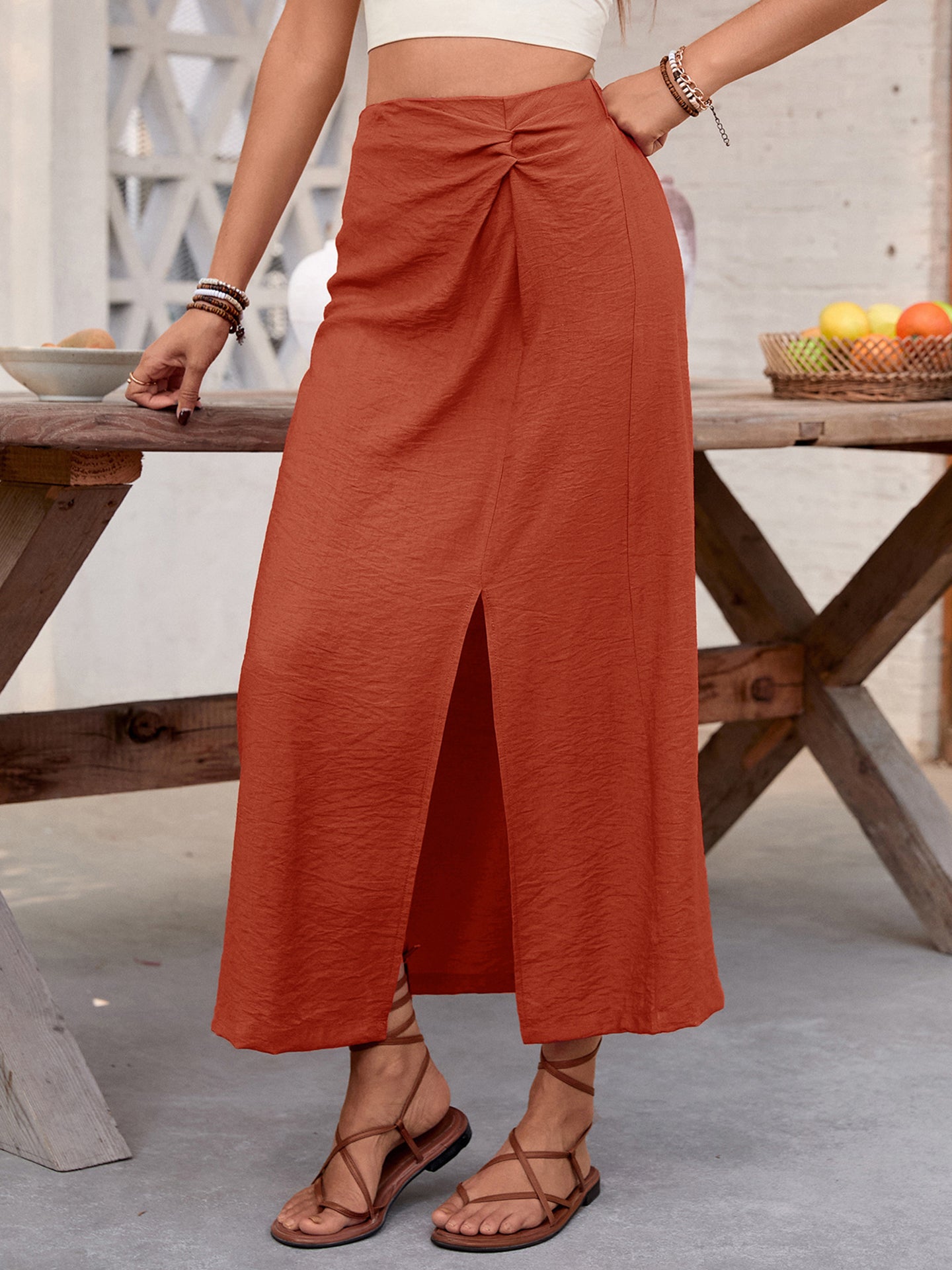 A-Line Maxi Skirt