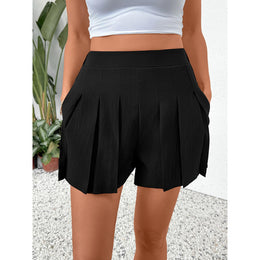 Solid Mid-Rise Regular Shorts