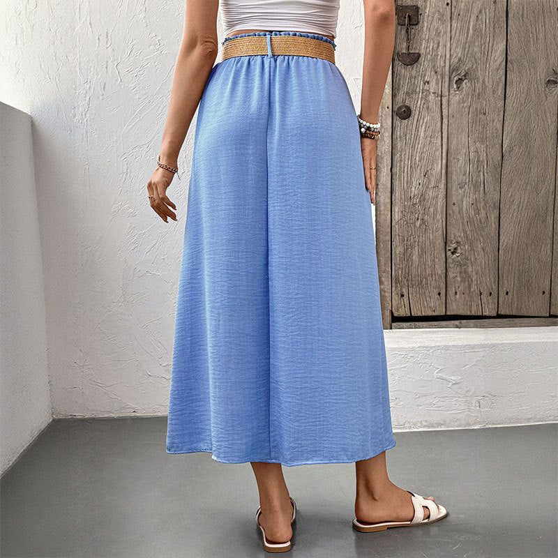 Buttoned Maxi Skirt