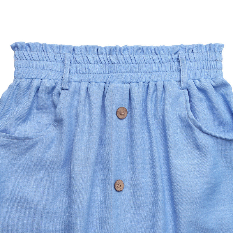 Buttoned Maxi Skirt