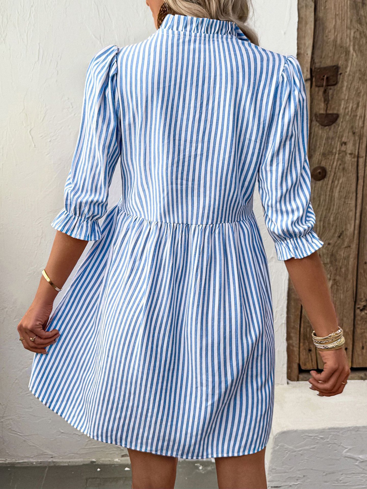 Women Striped Fit & Flare Dress