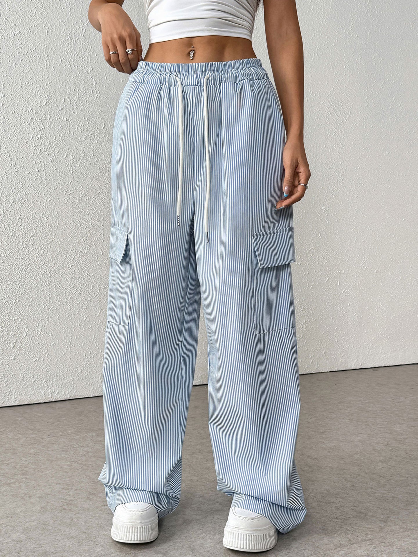 Women High-Rise Relaxed Fit Trousers