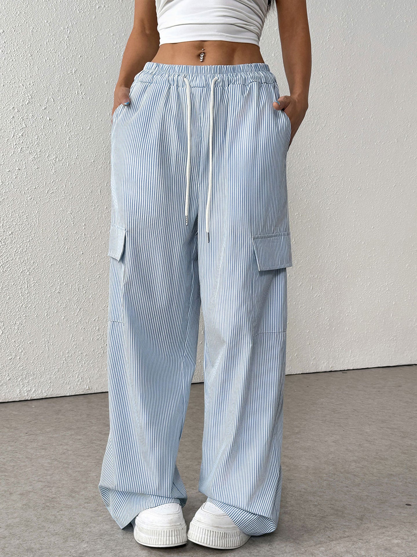 Women High-Rise Relaxed Fit Trousers