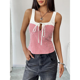 Checked Tank Top