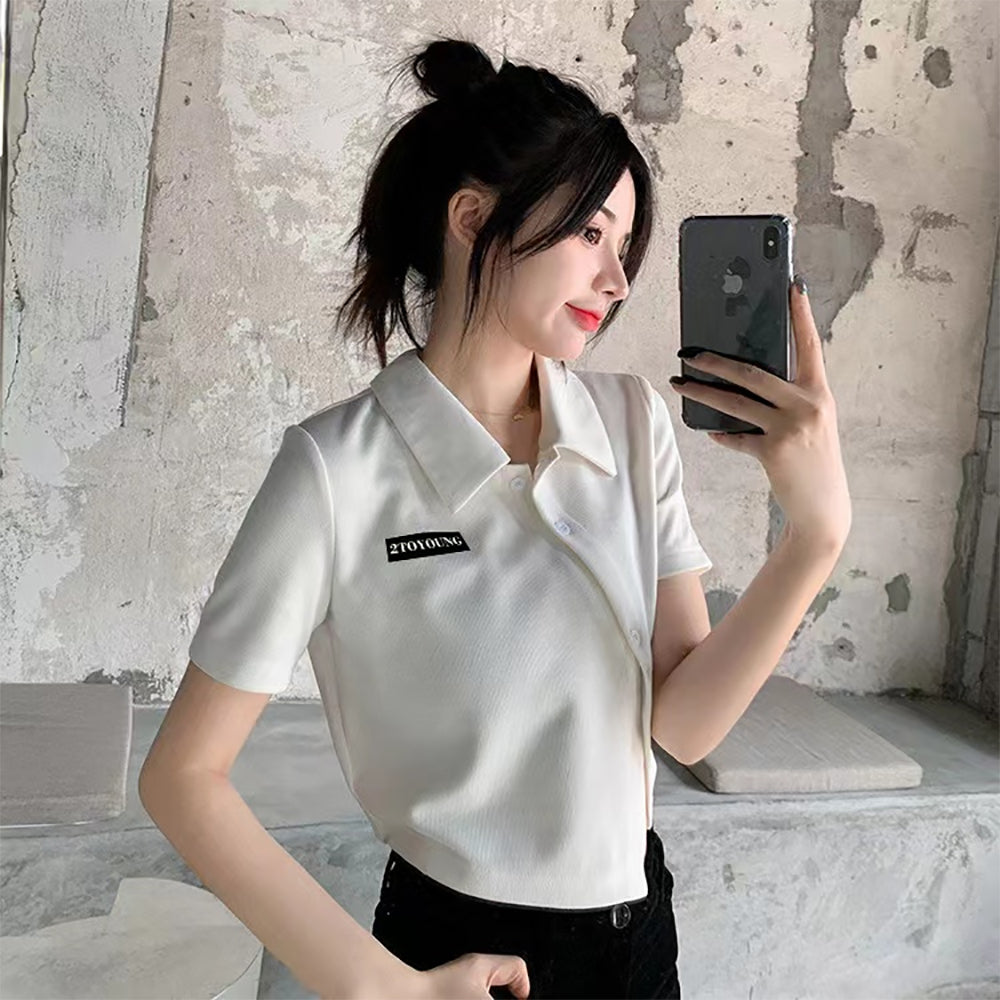 Women Crop Shirt Style  Top