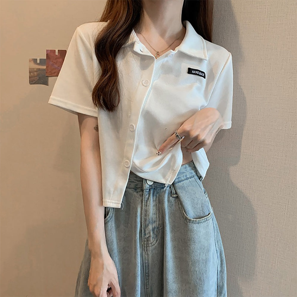 Women Crop Shirt Style  Top