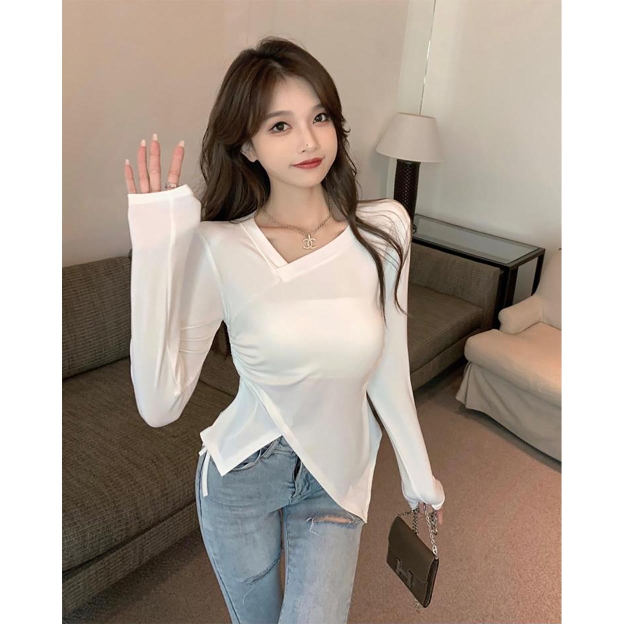 Women V-Neck Wrap Top