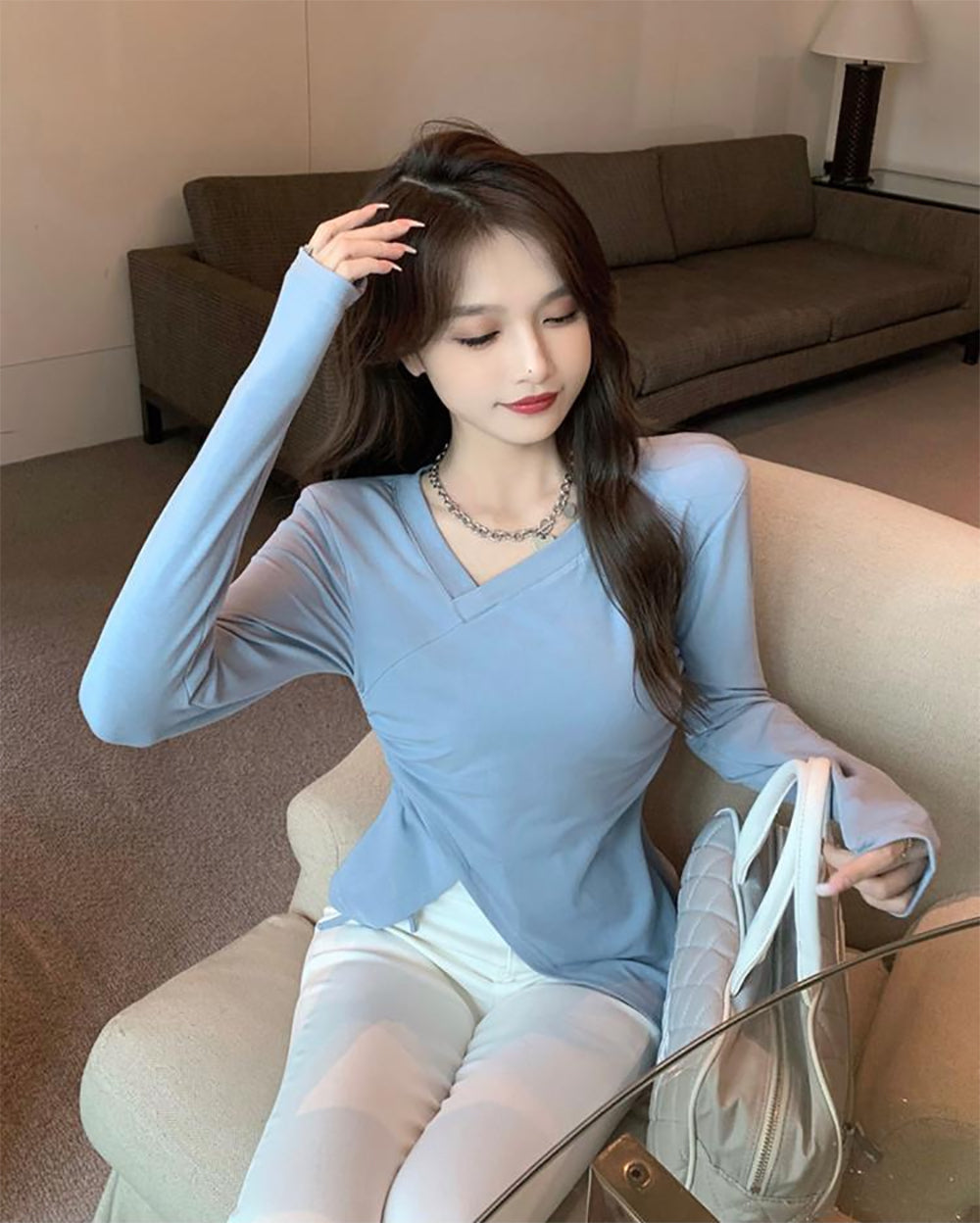 Women V-Neck Top