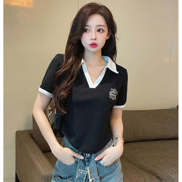 Women Shirt Collar Top