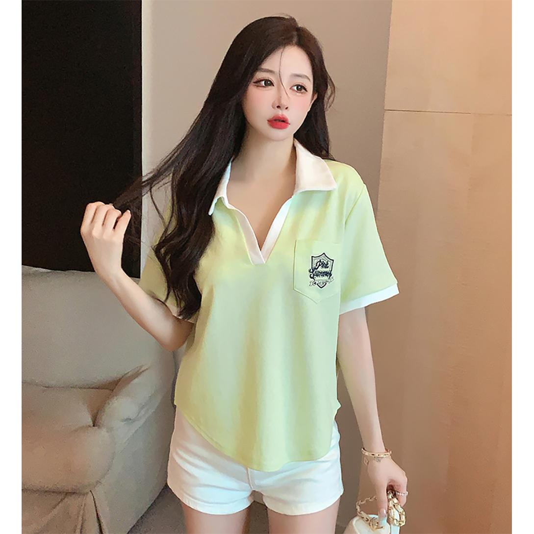 Women Shirt Collar Top