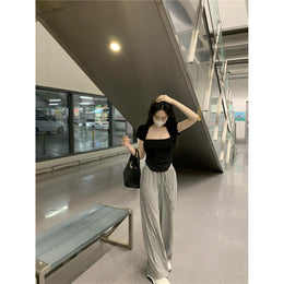 Women Square Neck Bardot Top