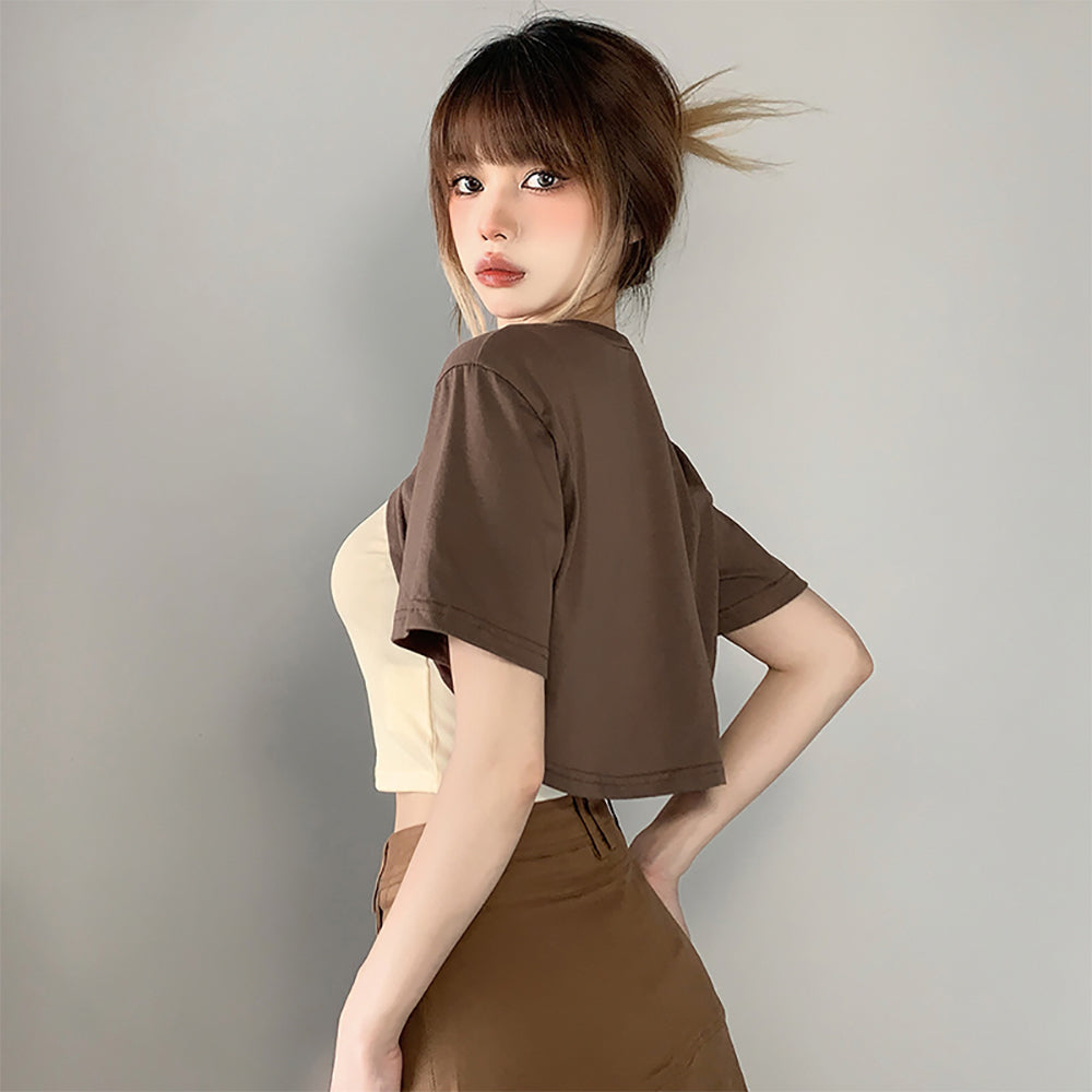 Women Typography Printed Wrap Top