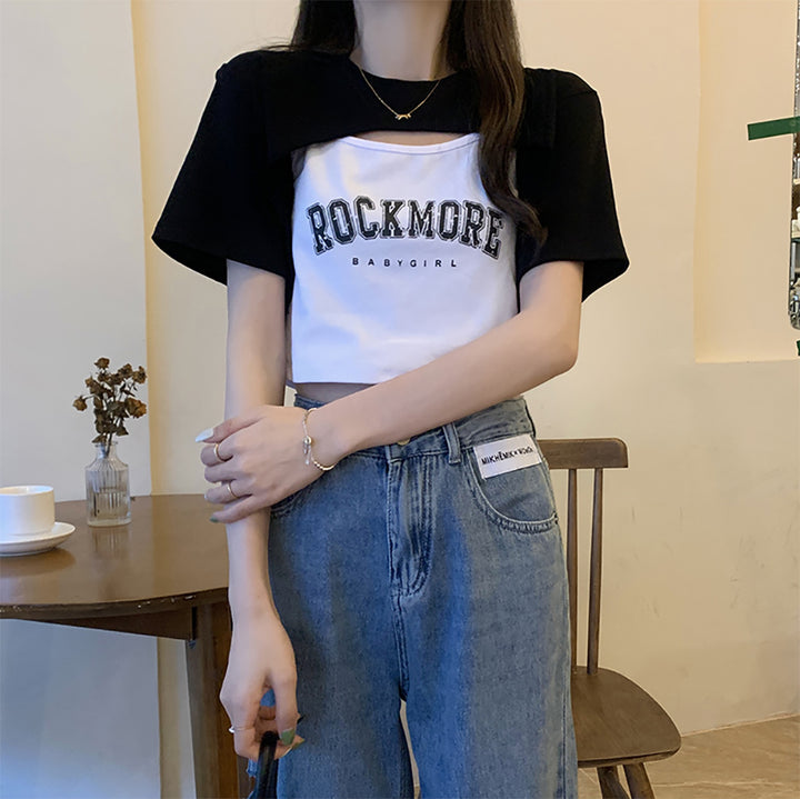 Graphic Crop Top