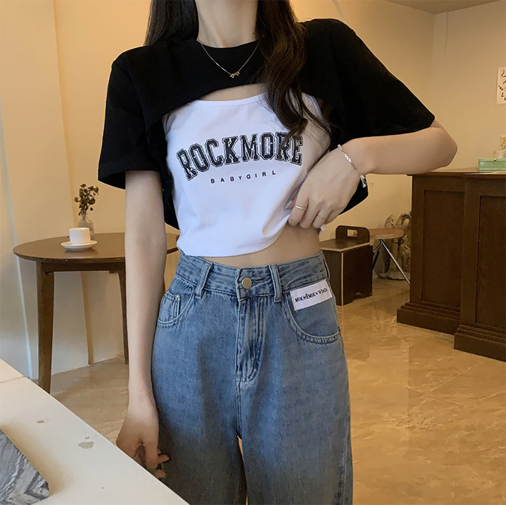 Graphic Crop Top