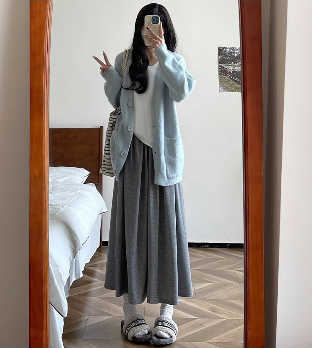 Women Flared Maxi Skirt
