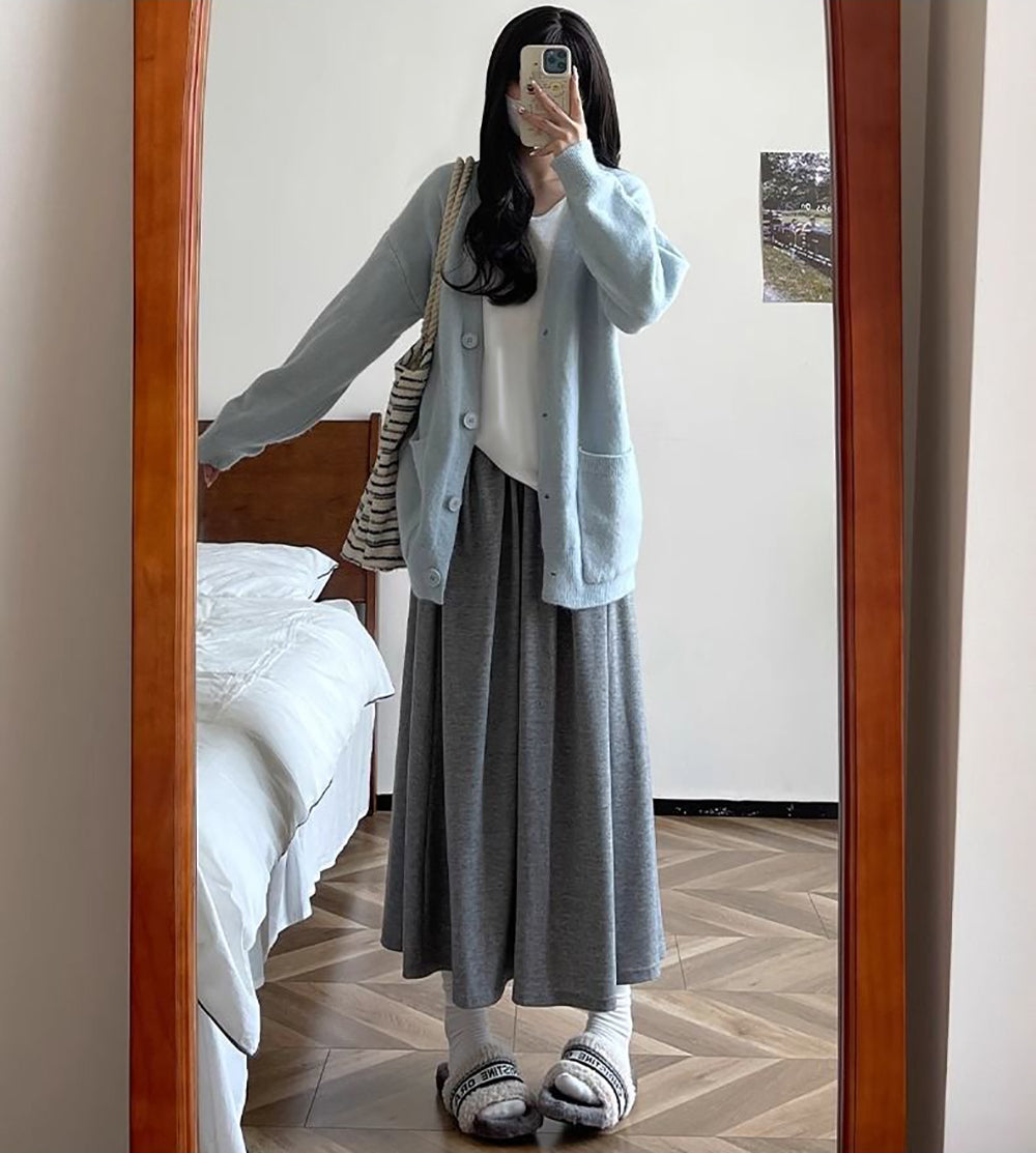 Women Flared Maxi Skirt