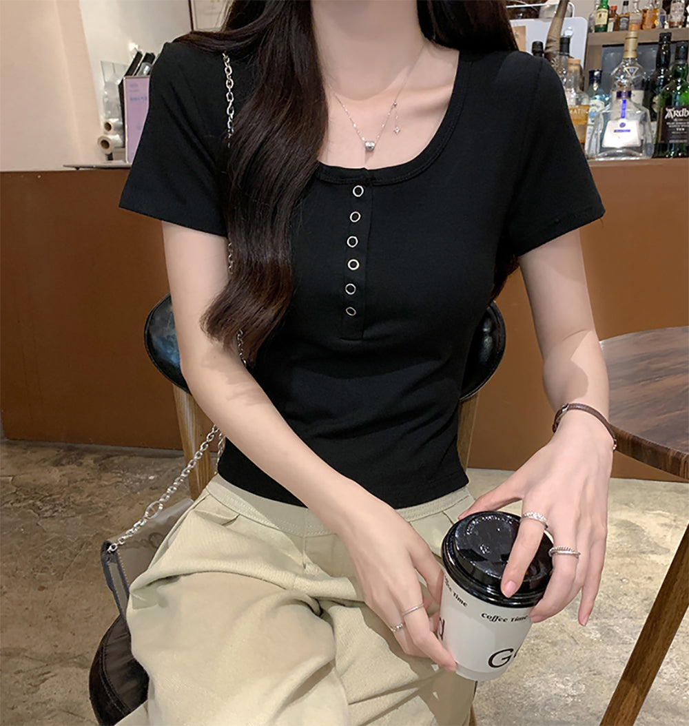 Round Neck Regular Top