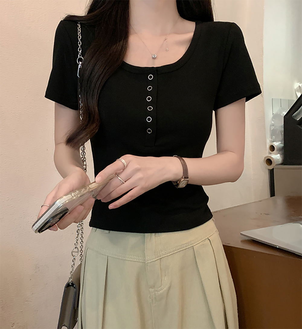 Round Neck Regular Top