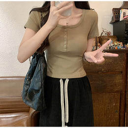 Round Neck Regular Top