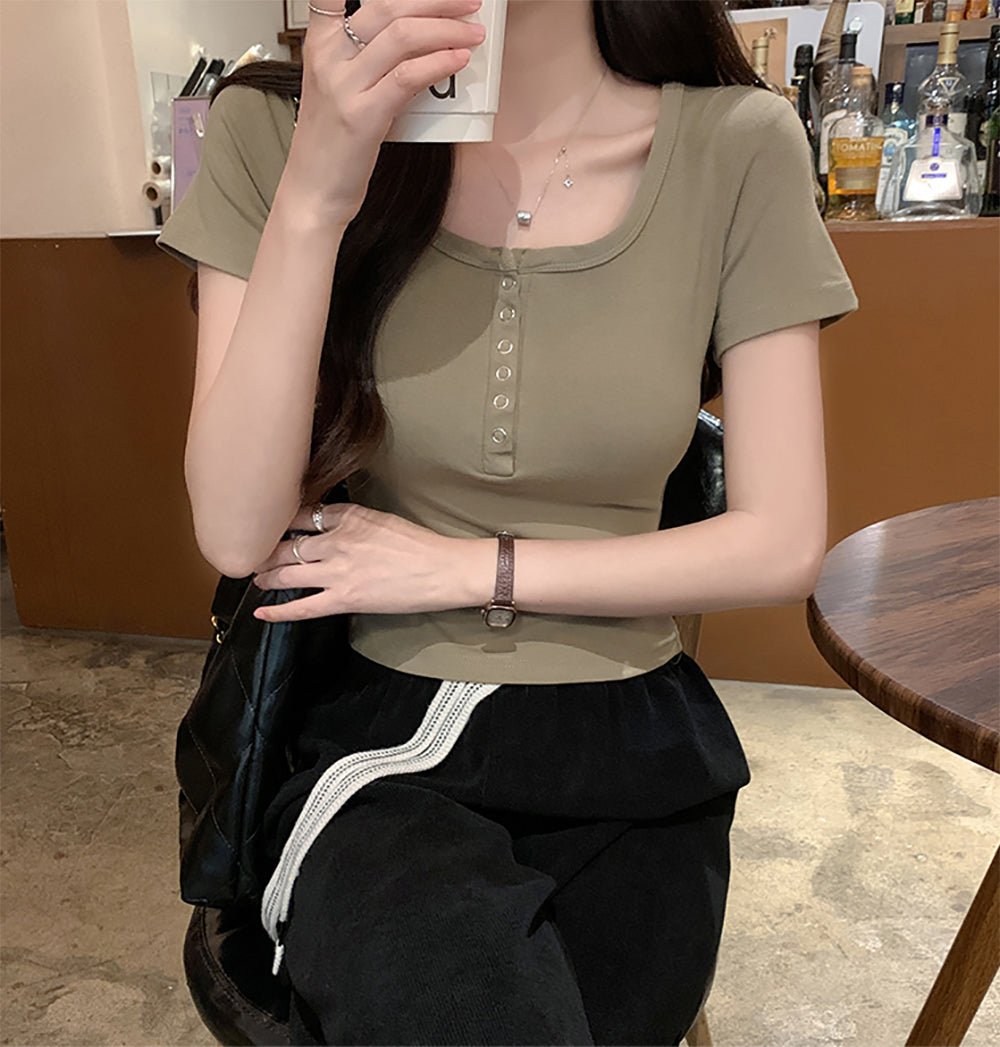 Round Neck Regular Top