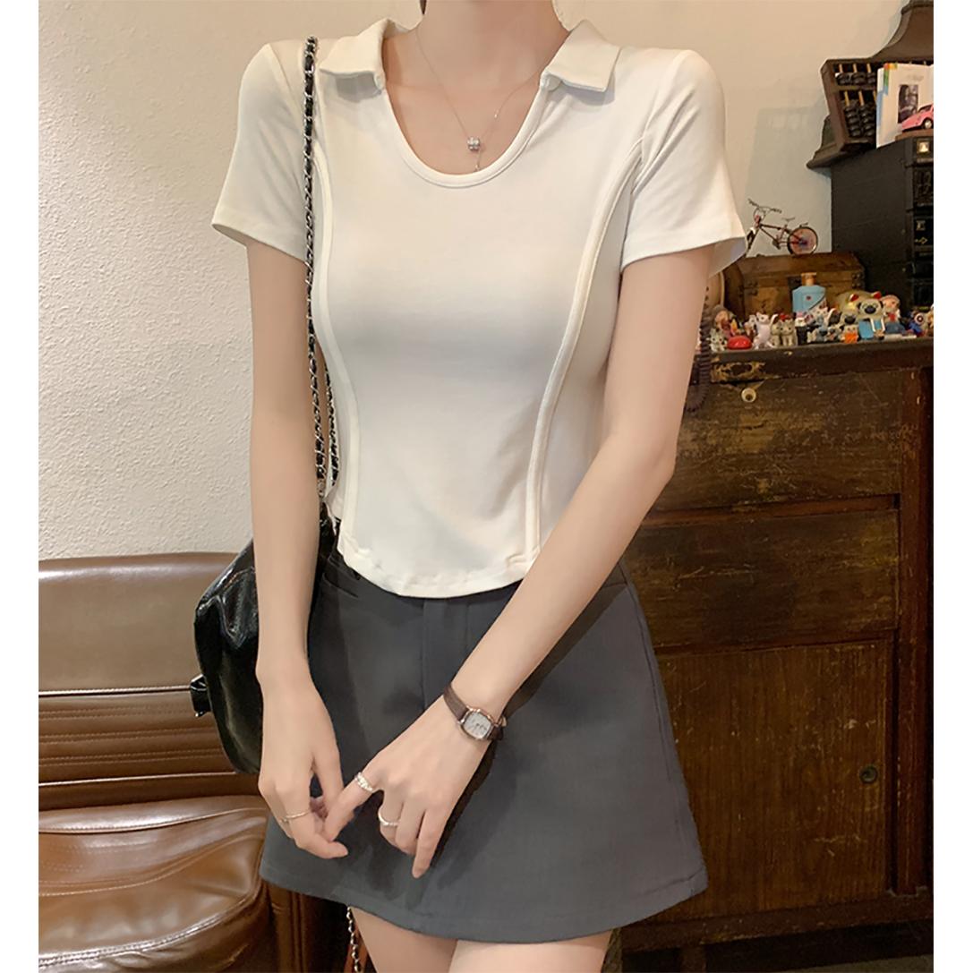 Women Shirt Collar Top