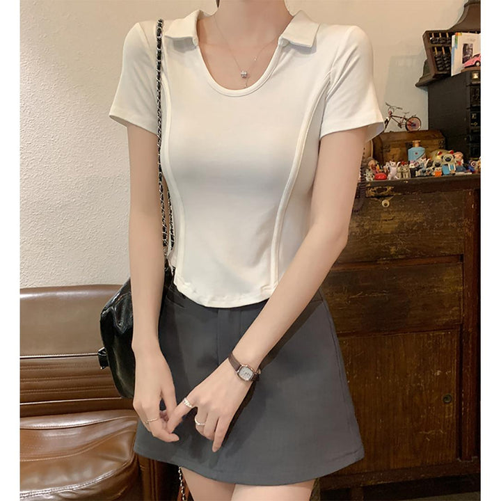 Women Shirt Collar Top
