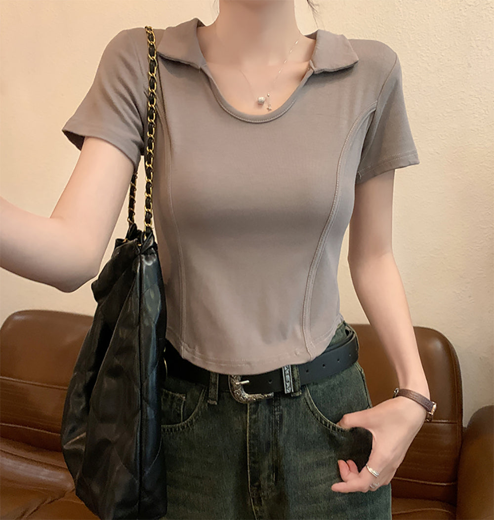 Shirt Collar Top