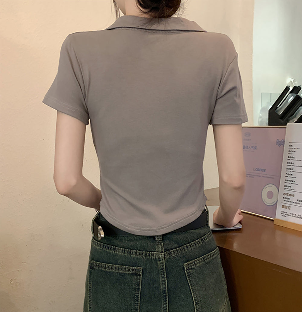 Shirt Collar Top