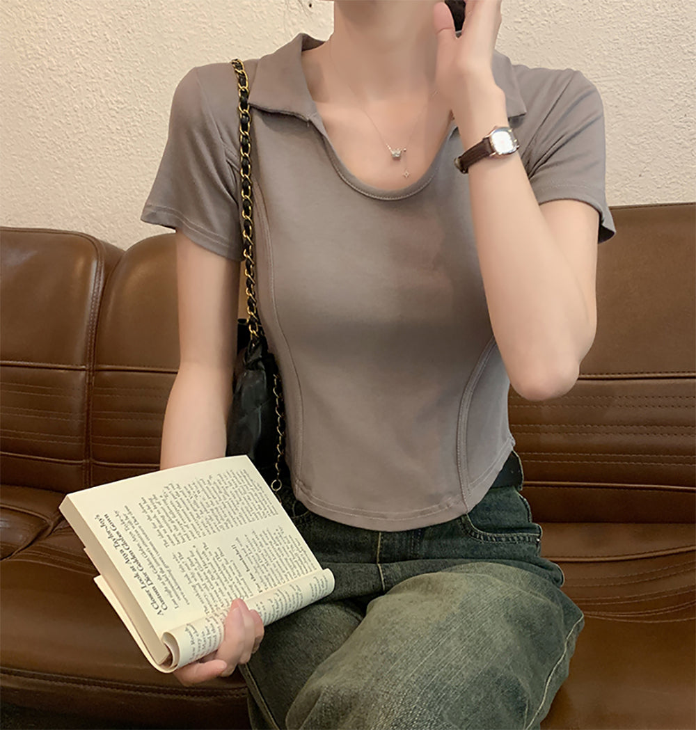 Shirt Collar Top